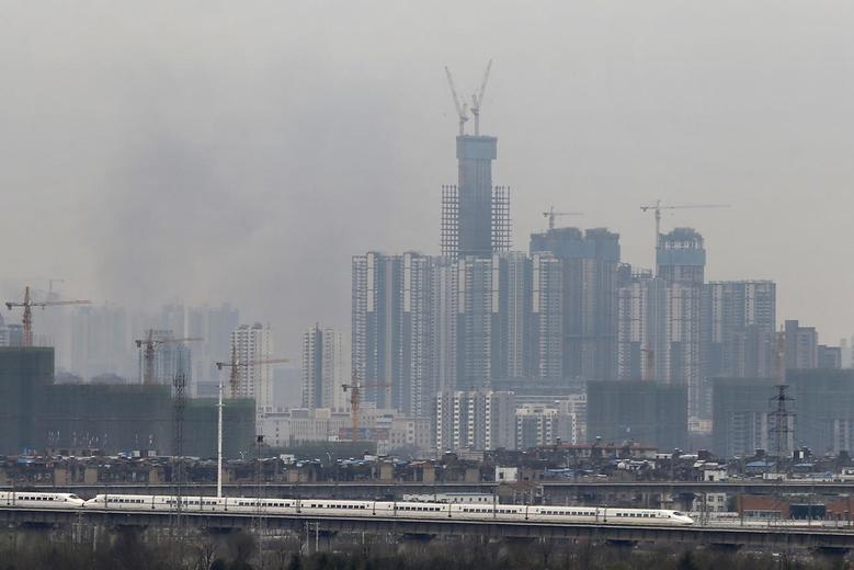 A Reuters file photo of buildings under construction in China 