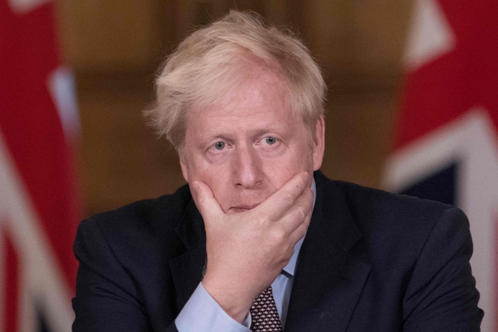 Filephoto of British Prime Minister Boris Johnson. AFP