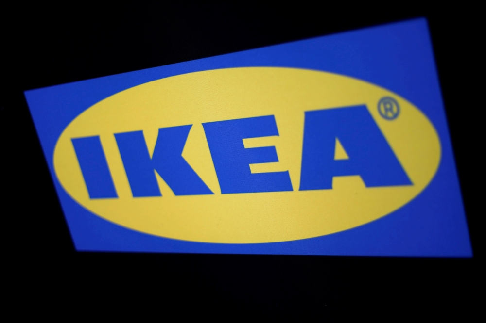 The logo of the Swedish furniture retailer IKEA in Mexico City, Mexico May 22, 2019. REUTERS/Edgard Garrido/File Photo