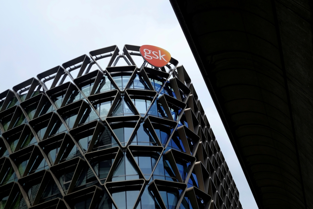 An exterior view of GlaxoSmithKline (GSK) Asia House is seen in Singapore, March 21, 2018. REUTERS/Loriene Perera/File Photo 