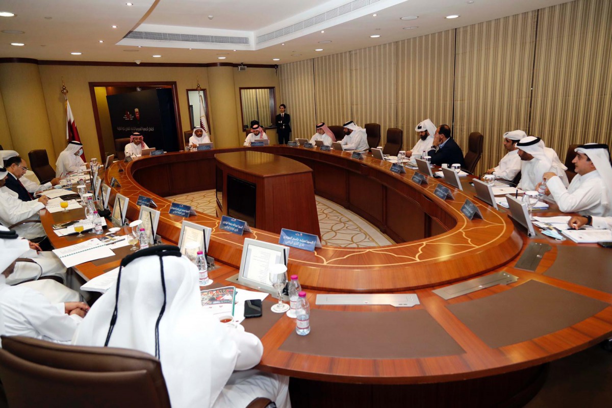 A view of QTTA's AGM held at the Al Wajba Hall at the headquarters of the Qatar Olympic Committee (QOC), yesterday.