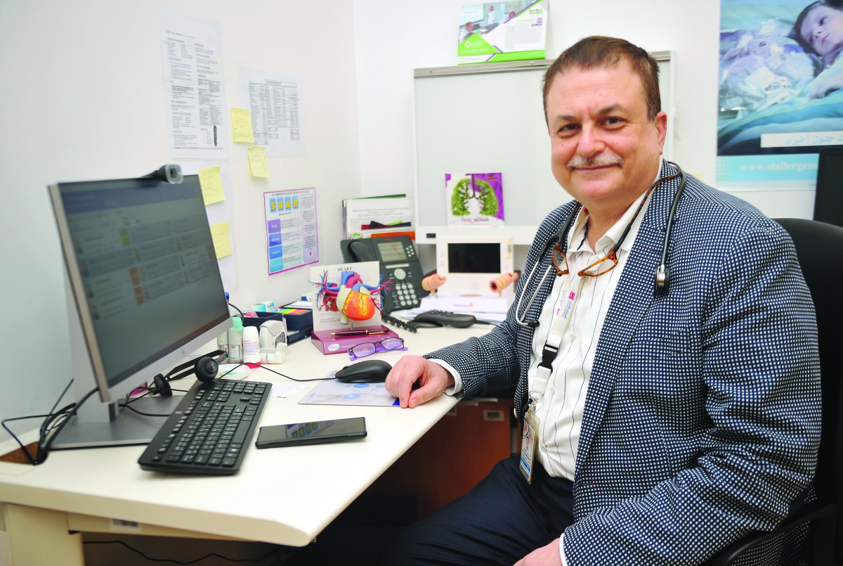 Dr. Hassan Sawaf, Head of Pulmonary and Chest Department at Al-Ahli Hospital.
