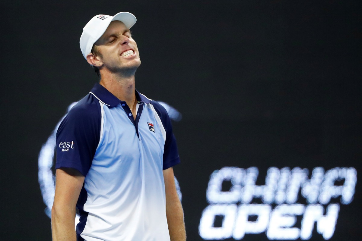 FILE PHOTO: China Open - Men's Singles - Quarterfinals - National Tennis Center, Beijing, China - October 4, 2019. Sam Querrey of the U.S. REUTERS/Thomas Peter/File Photo
