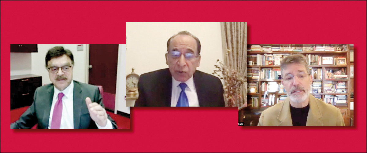 FROM LEFT: Dr. Javaid Sheikh, Dr. Ravinder Mamtani and Dr. David L Katz