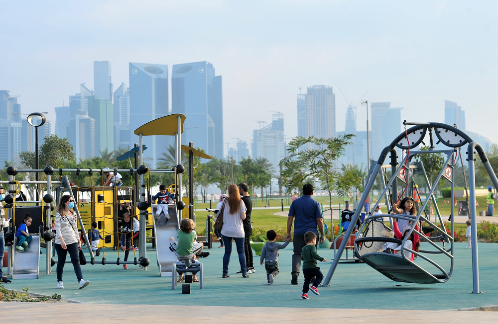 The play area at the 5/6 Family Park in West Bay. Pics: Salim Matramkot/The Peninsula