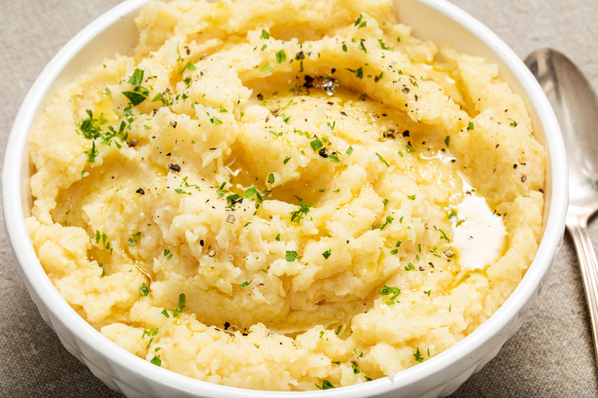 Vegan Celery Root Mash. Photo by Justin Tsucalas for The Washington Post.
