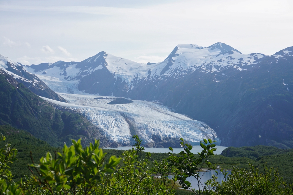 Portage Glacier as seen from Portage Pass in Chugach National Forest in Alaska, U.S. July 7, 2020. Picture taken July 7, 2020. REUTERS/Yereth Rosen