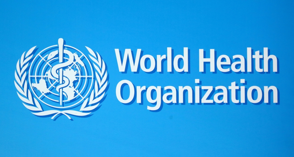 The logo of the World Health Organization (WHO), is seen before a news conference in Geneva, Switzerland, June 25, 2020. REUTERS/Denis Balibouse/File Photo/File Photo