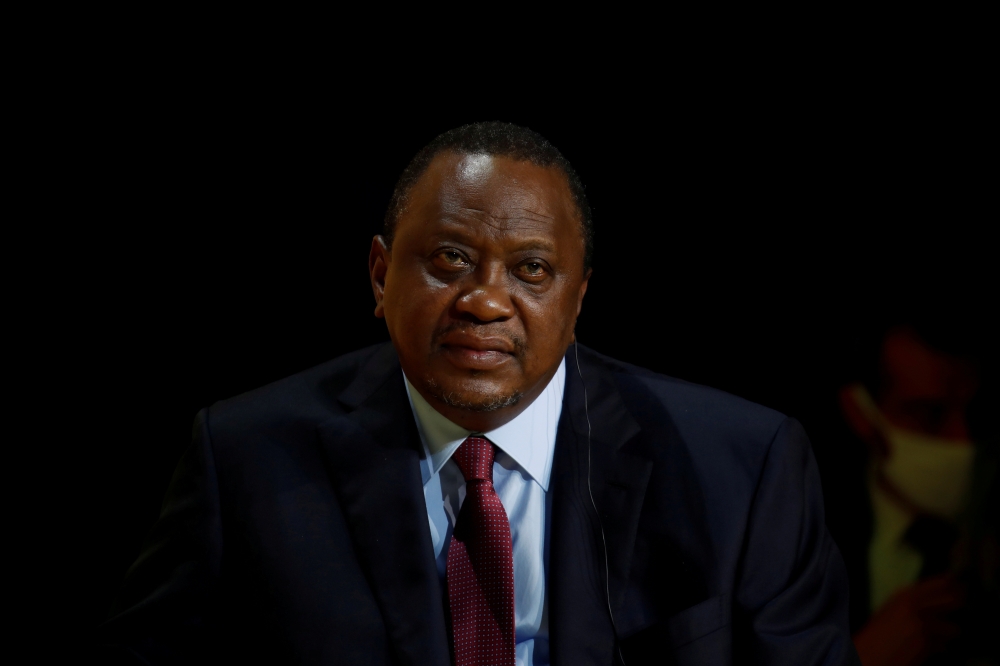 Kenya's President Uhuru Kenyatta in Paris, France, October 1, 2020. REUTERS/Gonzalo Fuentes/Pool/File Photo