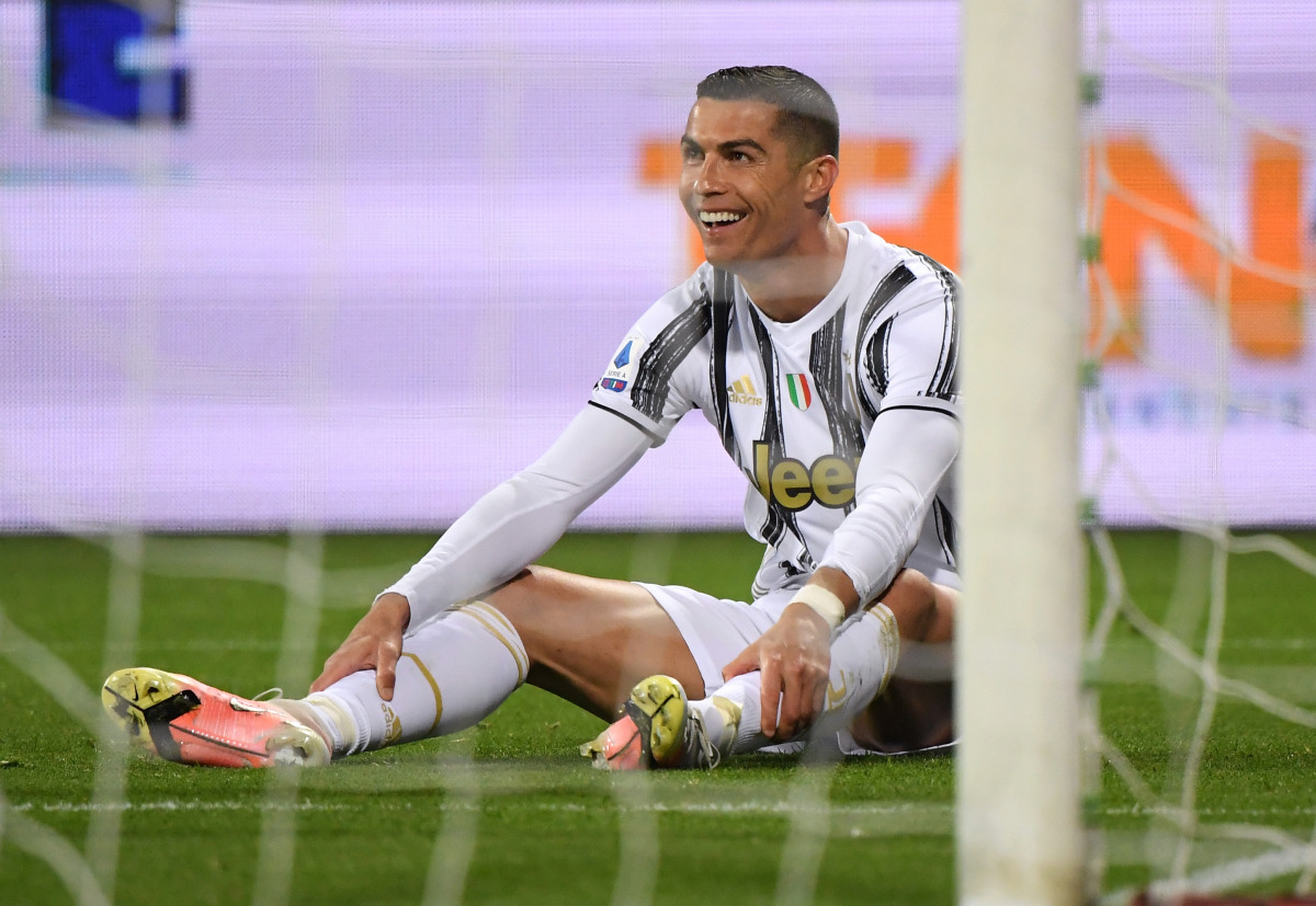 Soccer Football - Serie A - Cagliari v Juventus - Sardegna Arena, Cagliari, Italy - March 14, 2021 Juventus' Cristiano Ronaldo reacts REUTERS/Alberto Lingria
