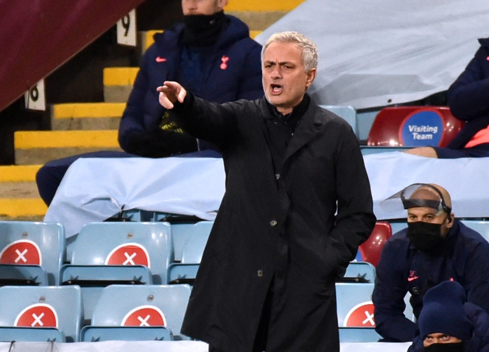 Tottenham Hotspur manager Jose Mourinho Pool via REUTERS/Rui Vieira 