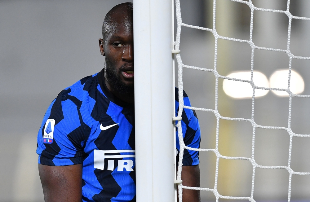 Inter Milan's Romelu Lukaku REUTERS/Jennifer Lorenzini