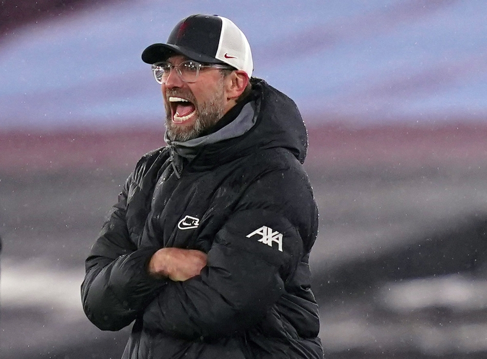 Liverpool manager Juergen Klopp. REUTERS/John Walton