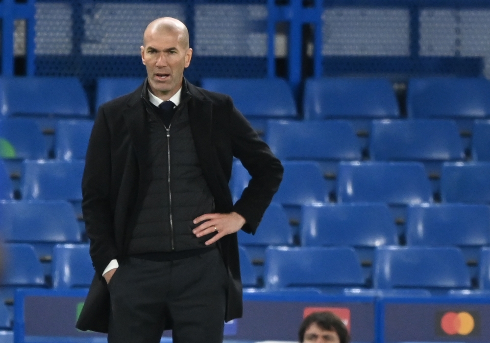 Real Madrid coach Zinedine Zidane REUTERS/Toby Melville