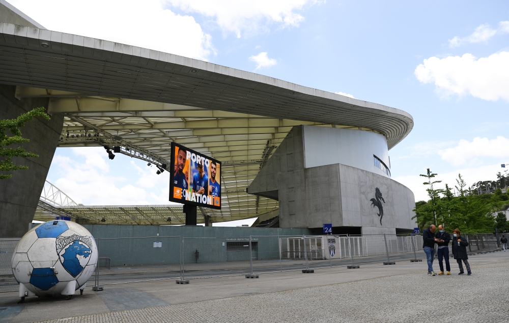 General view outside the stadium Estadio do Dragao, Porto, Portugal. (Reuters)
