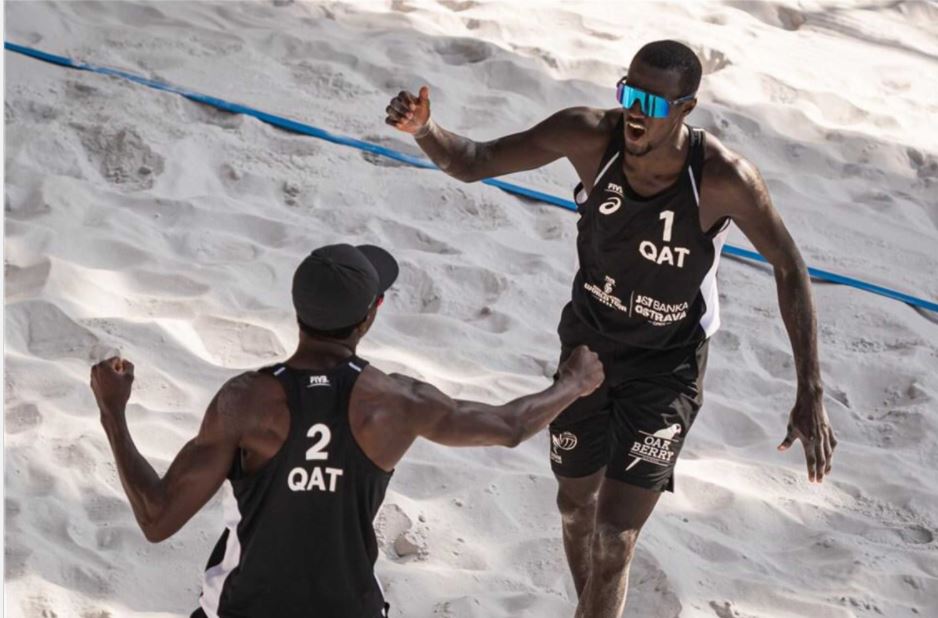 A file photo og Cherif Younousse (right) and Ahmed Tijan