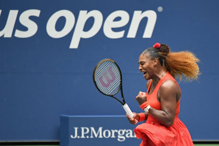  Serena Williams at US open. (Danielle Parhizkaran-USA TODAY Sports)