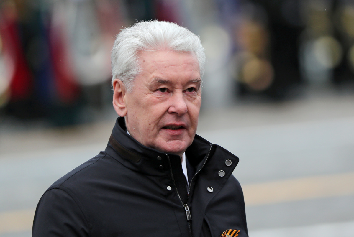 FILE PHOTO: Mayor of Moscow Sergei Sobyanin May 9, 2021. REUTERS/Evgenia Novozhenina/File Photo
