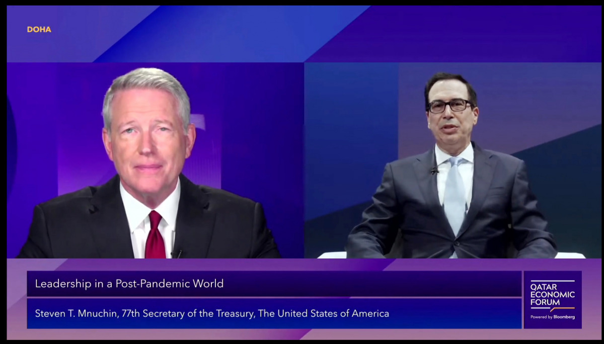 The United States and other countries are likely to witness strong economic growth driven by vaccination rollout, said Steven Mnuchin, 77th Secretary of the Treasury, the United States of America.