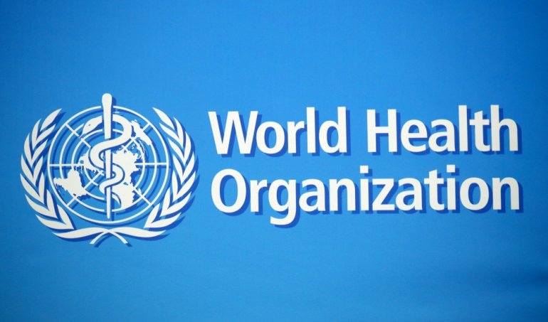 A logo is pictured at the World Health Organization (WHO) building in Geneva, Switzerland, February 2, 2020. REUTERS/Denis Balibouse/File Photo
