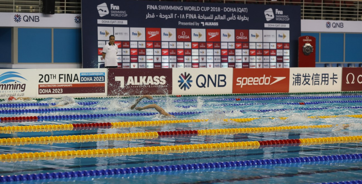 A file photo of action at Hamad Aquatics Centre. 
