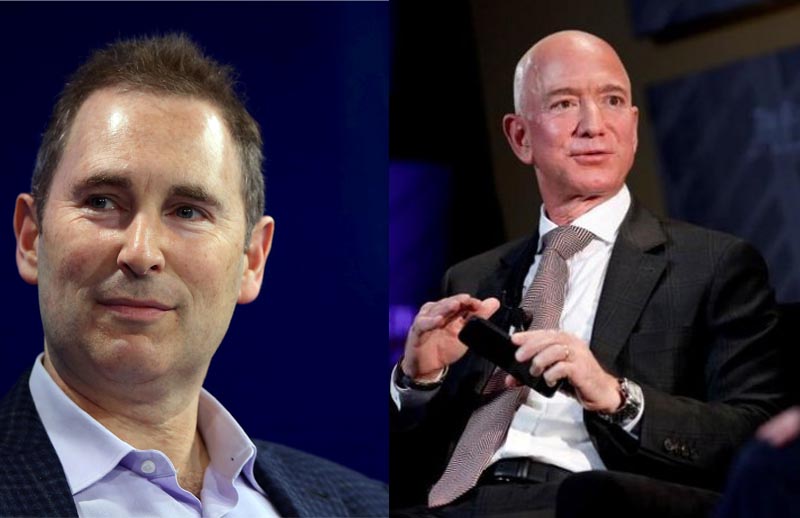 Left: Andy Jassy Right: Jeff Bezos / REUTERS / FILE PHOTO
