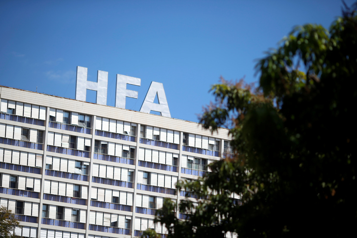 General view of the armed forces hospital (HFA), where the Brazil's President Jair Bolsonaro is hospitalized in Brasilia, Brazil July 14, 2021.REUTERS/Adriano Machado
