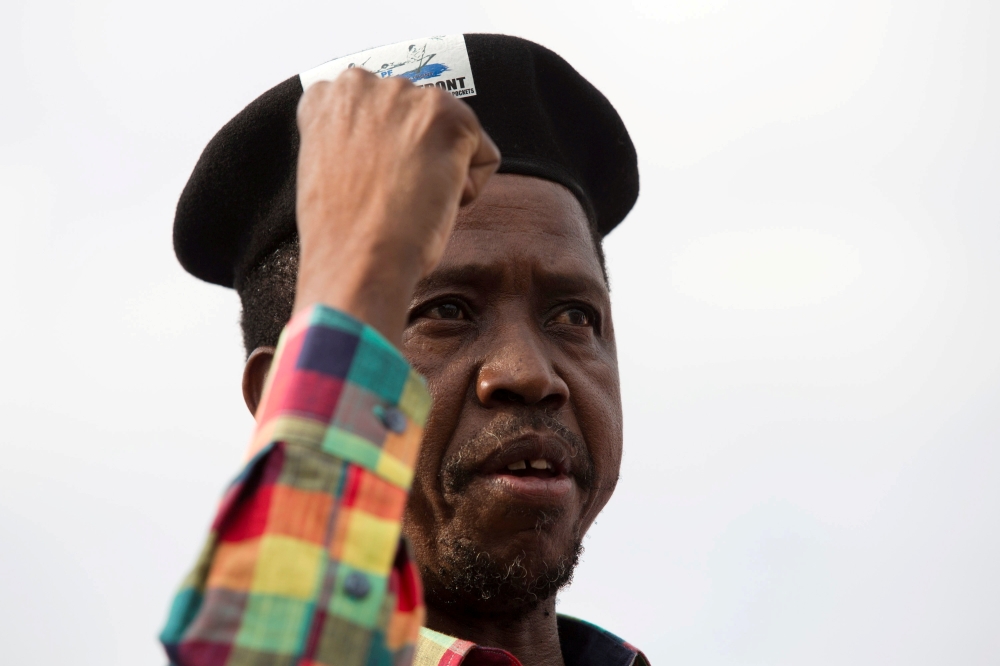 Zambia's President Edgar Lungu speaks at a rally in the capital Lusaka, Zambia January 19, 2015. REUTERS/Rogan Ward/File Photo