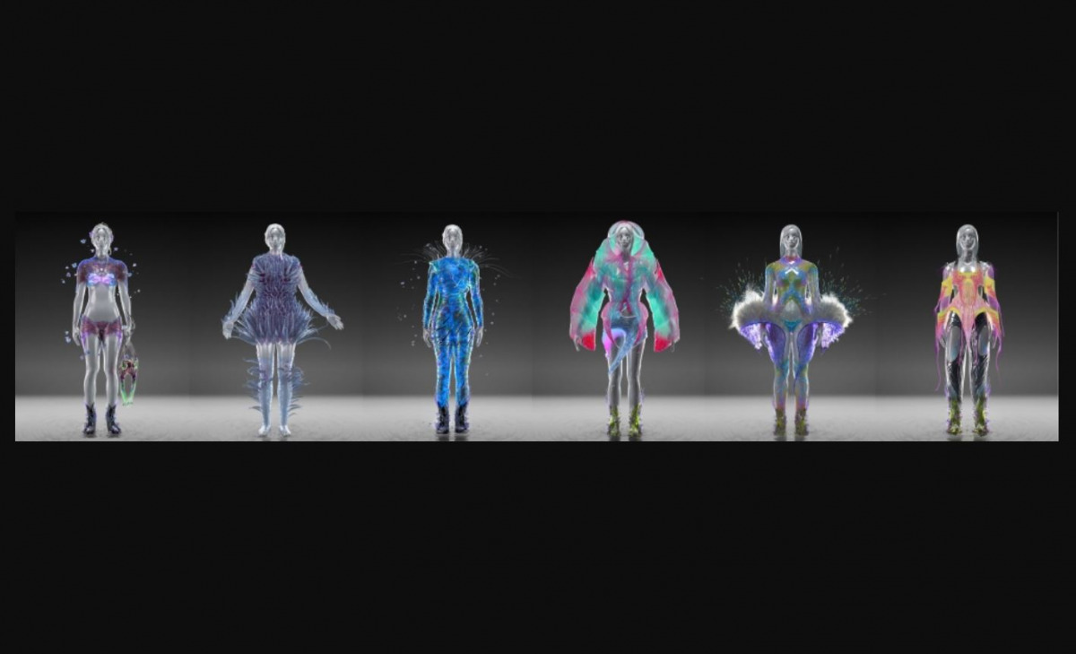Digital render of the six full looks from the 