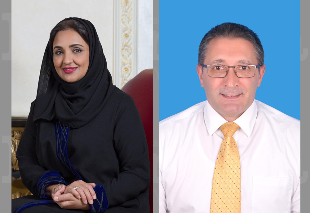 From left: Dr. Sheikha Aisha bint Faleh Al Thani and Harvey Trump