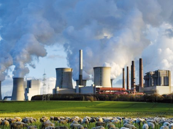 Neurath brown coal-fired power plant in Germany.