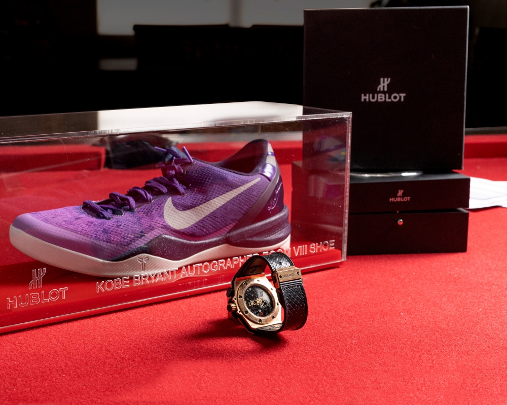 The autographed Kobe Bryant's Hublot King Power 