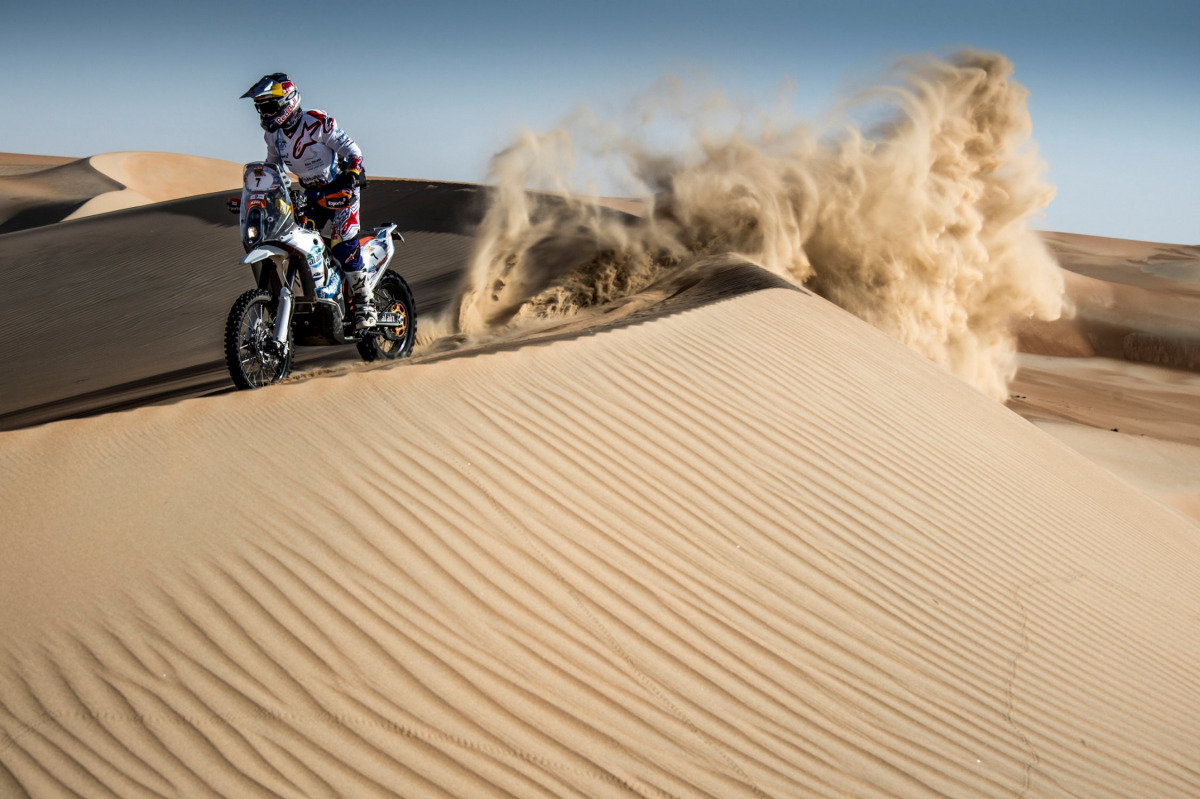 Mohammed Al Balooshi of the UAE riding his KTM. Pic:  RallyZone