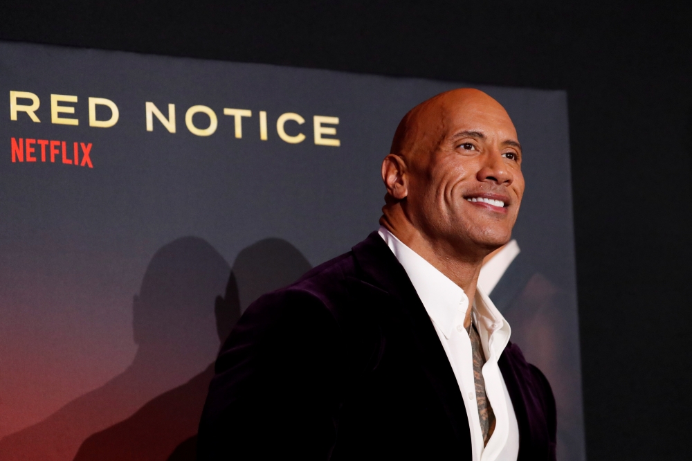 Cast member and producer Dwayne Johnson attends the premiere for the film 