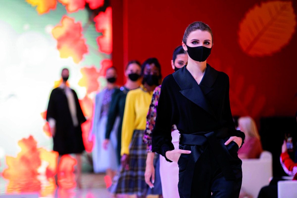 Models at the second edition of Fashion Festival at Doha Festival City, yesterday.