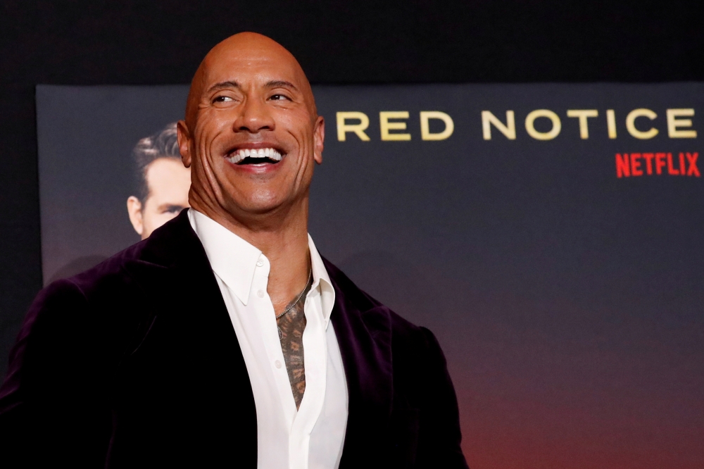 Cast member and producer Dwayne Johnson attends the premiere for the film 