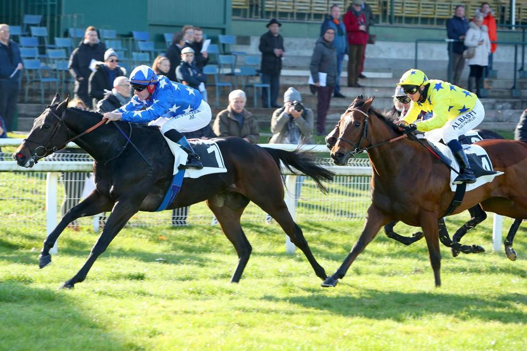 Millau and jockey Olivier Peslier on their way to win the Prix Contessina in Fontainbleu. Pic: Scoopdyga
