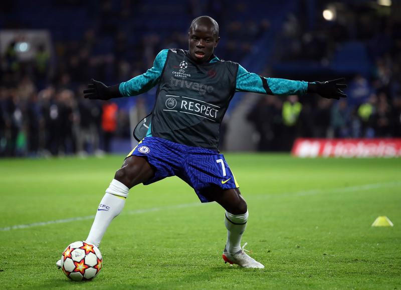 November 23, 2021 Chelsea's N'Golo Kante during the warm up before the match Action Images via Reuters/Peter Cziborra
