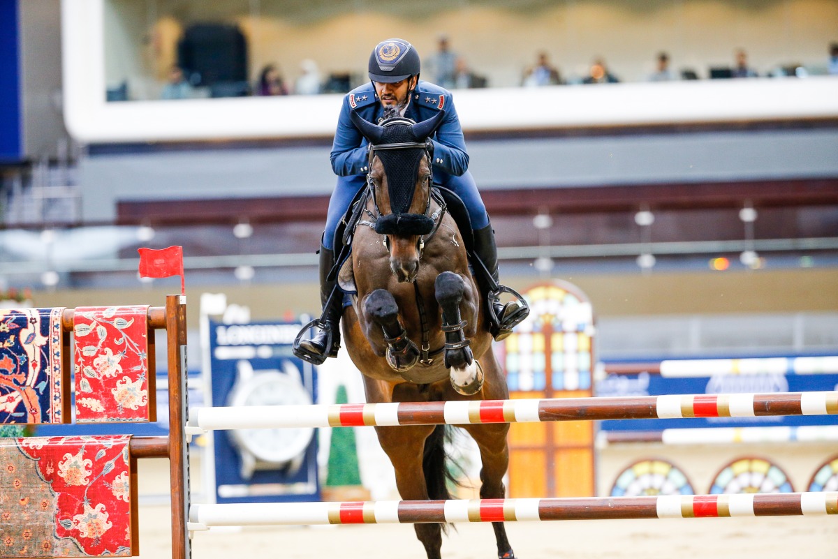 Mohammed Saeed Haidan astride D Saucedo.