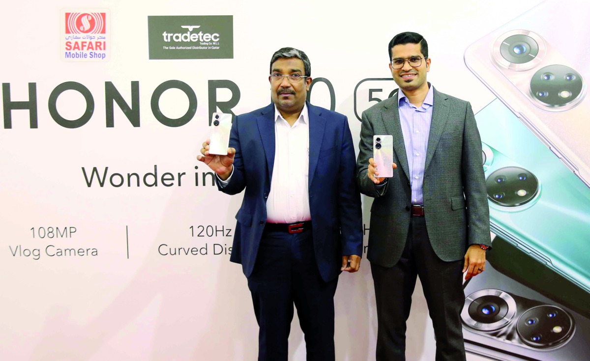 Managing Director of Safari Group of Companies Shaheen Backer and COO of Intertec Group Asraf NK, in Doha, recently.