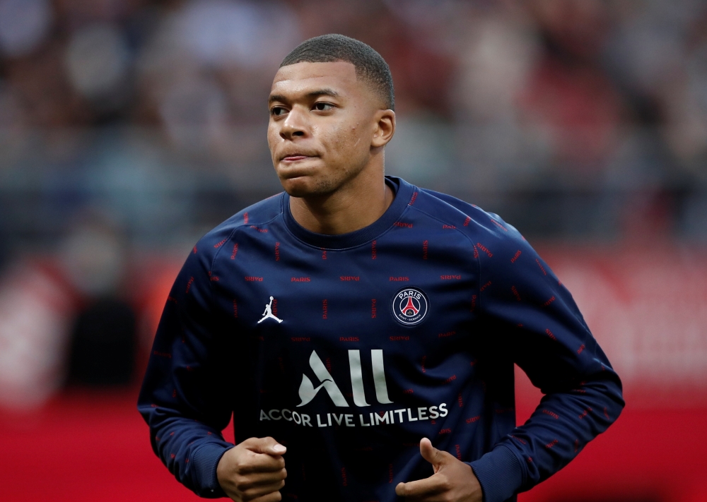 File photo: Paris St Germain's Kylian Mbappe during the warm up before the match REUTERS/Benoit Tessier/File Photo

