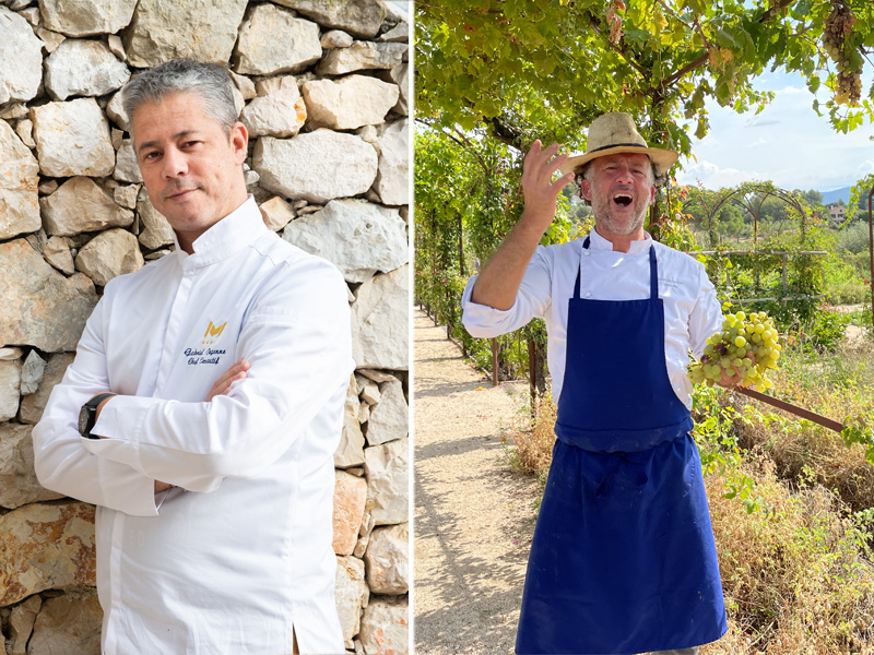 Chef Gabriel Degenne and Chef Jean Francois Berard