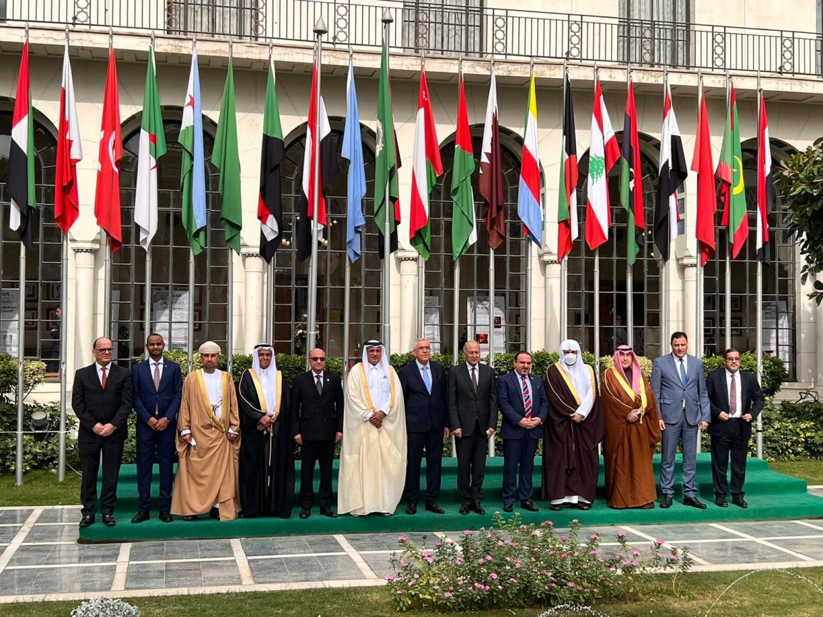 Minister of Justice H E Masoud bin Mohammed Al Ameri with other participants during the 37th session of the Council of Arab Justice Ministers.