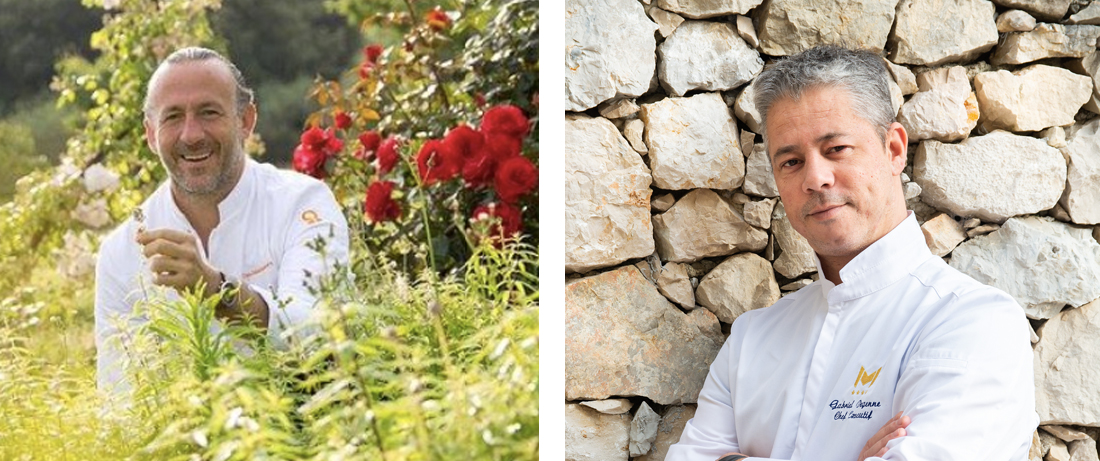 Left: Chef Jean Francois Berard, Right: Chef Gabriel Degenne