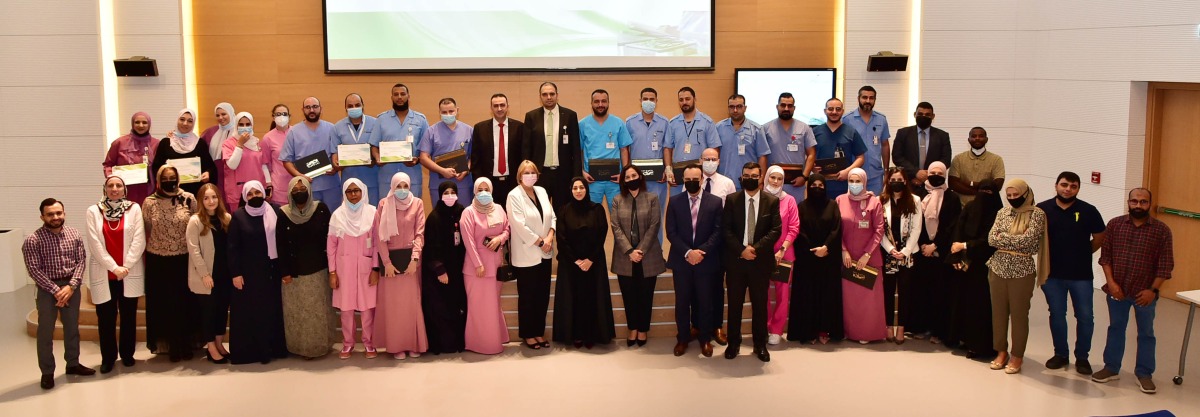 Graduation ceremony for 325 Primary Health Care Corporation school nurses hosted by Qatar University.