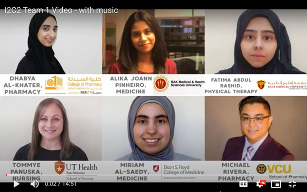 Students participating in the International Interprofessional Case Competition.