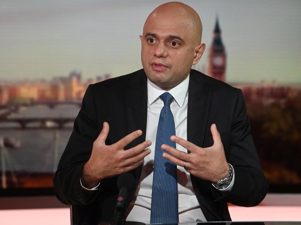 File photo of British Health Secretary Sajid Javid 