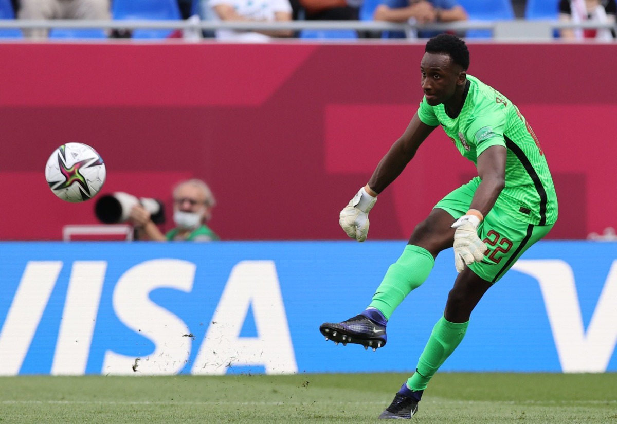 Meshaal Barsham in action. Pictures: FIFA