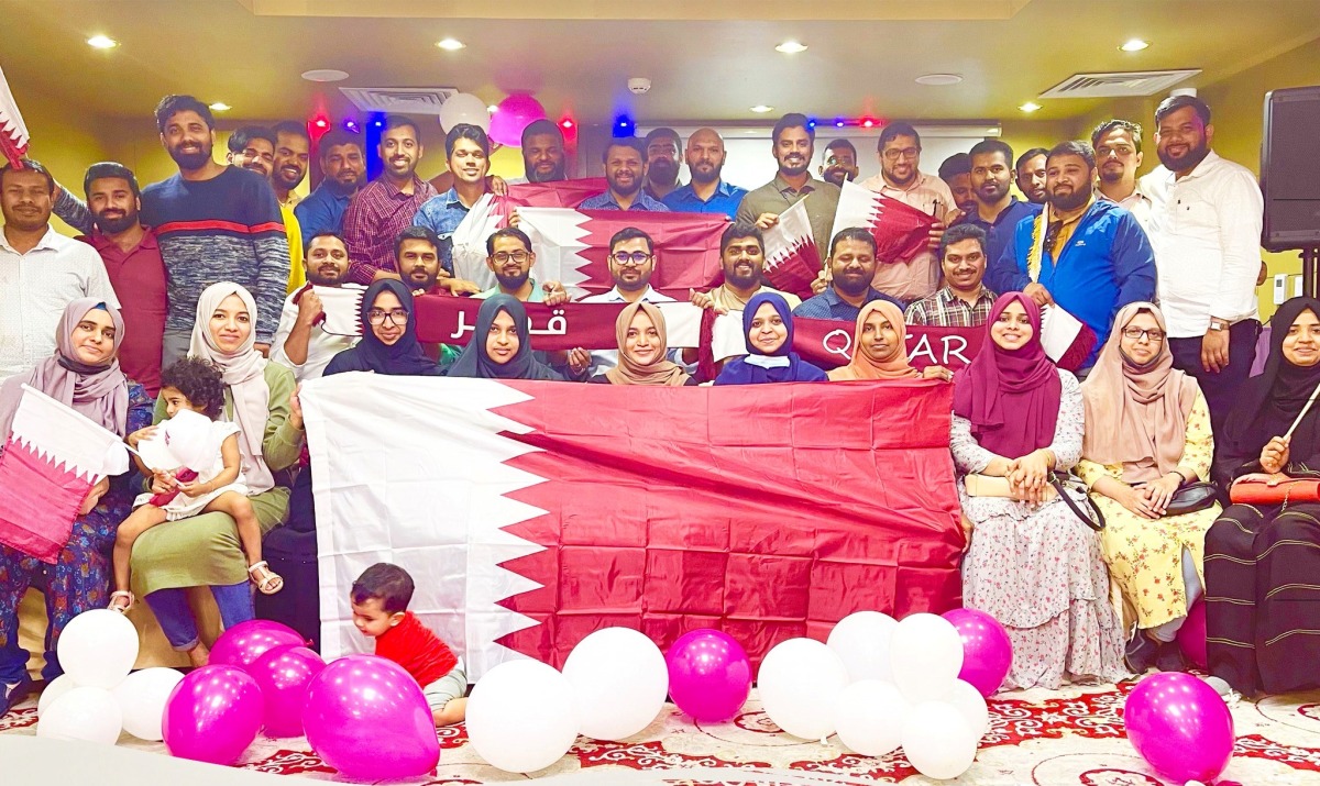 Focus Qatar members at a Qatar National Day event. 