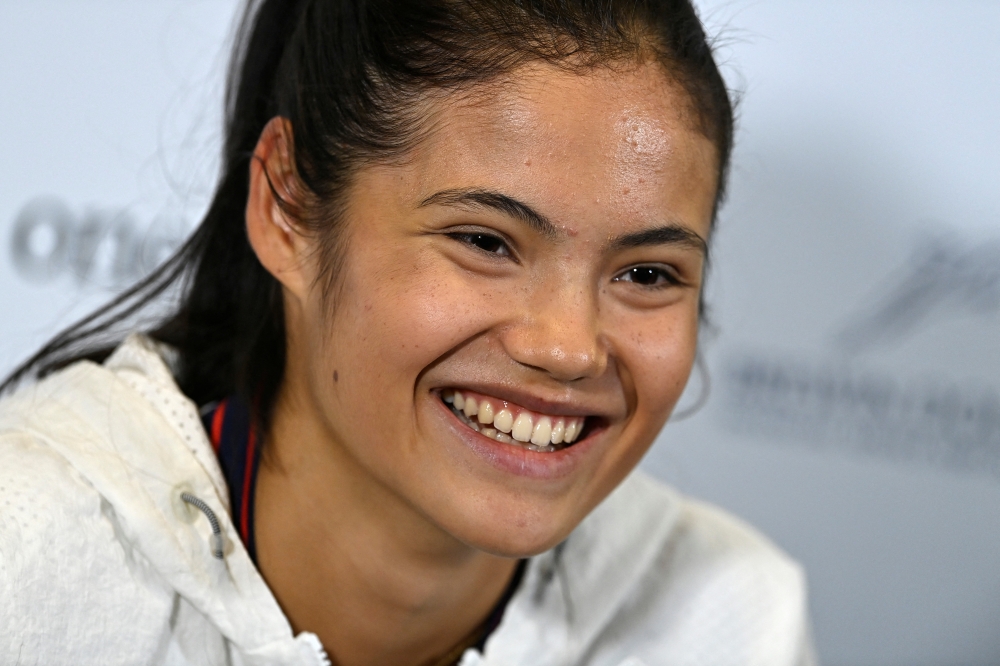 November 28, 2021 Britain's Emma Raducanu during a press conference REUTERS/Tony Obrien/File Photo